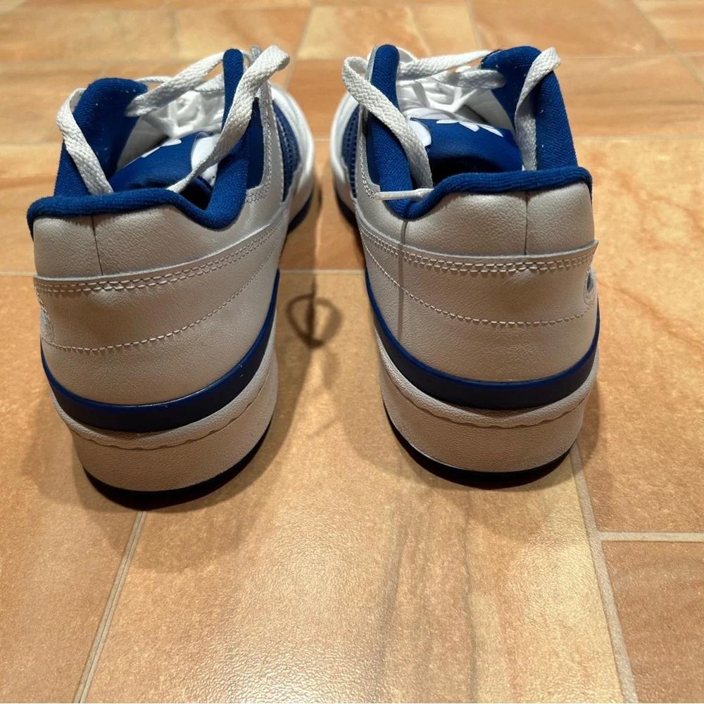 Adidas Men’s Casual White & Blue Forum Low CL Sneaker Shoes
